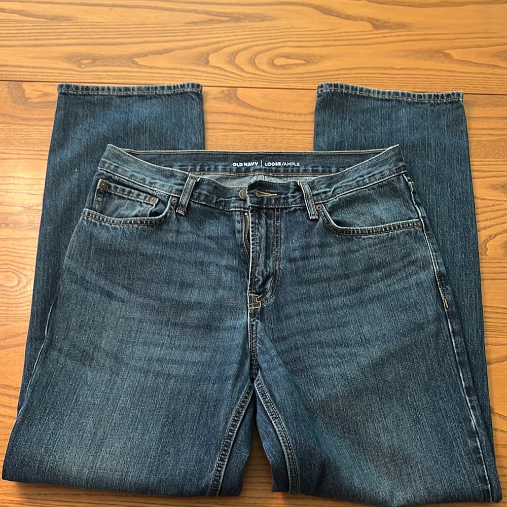 Dark wash Old Navy loose jeans